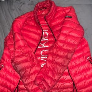 calvin klein red jacket